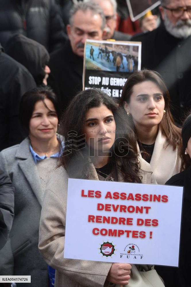 Rally In Support Of Syrian Alawites - Paris
