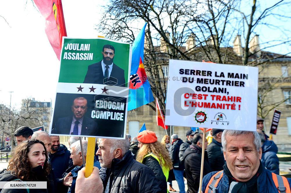 Rally In Support Of Syrian Alawites - Paris