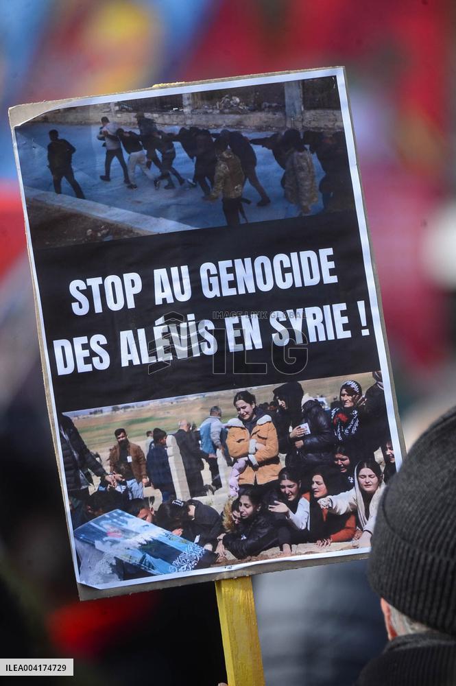 Rally In Support Of Syrian Alawites - Paris