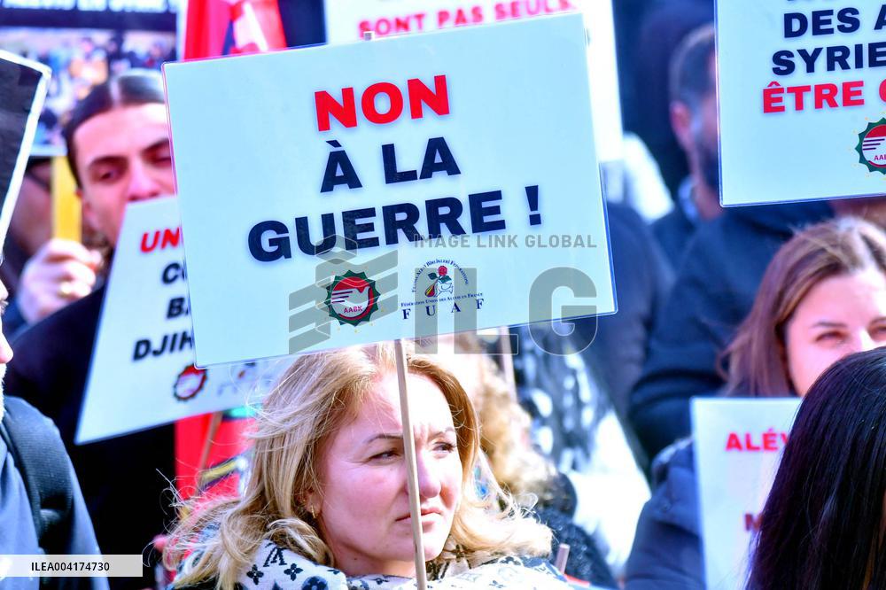 Rally In Support Of Syrian Alawites - Paris
