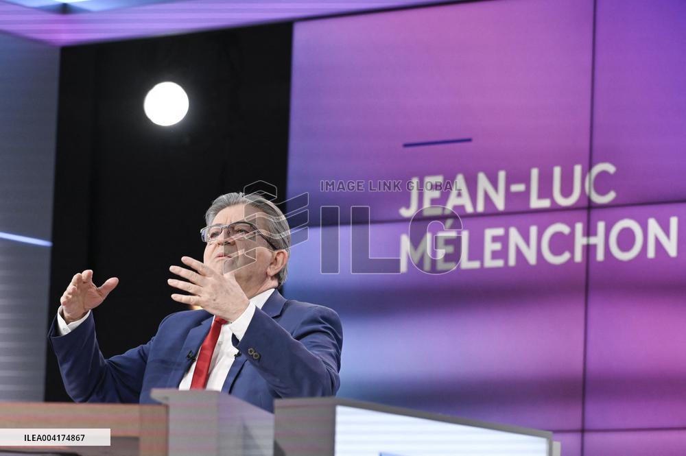 Jean-Luc Melenchon On Dimanche En Politique - Paris