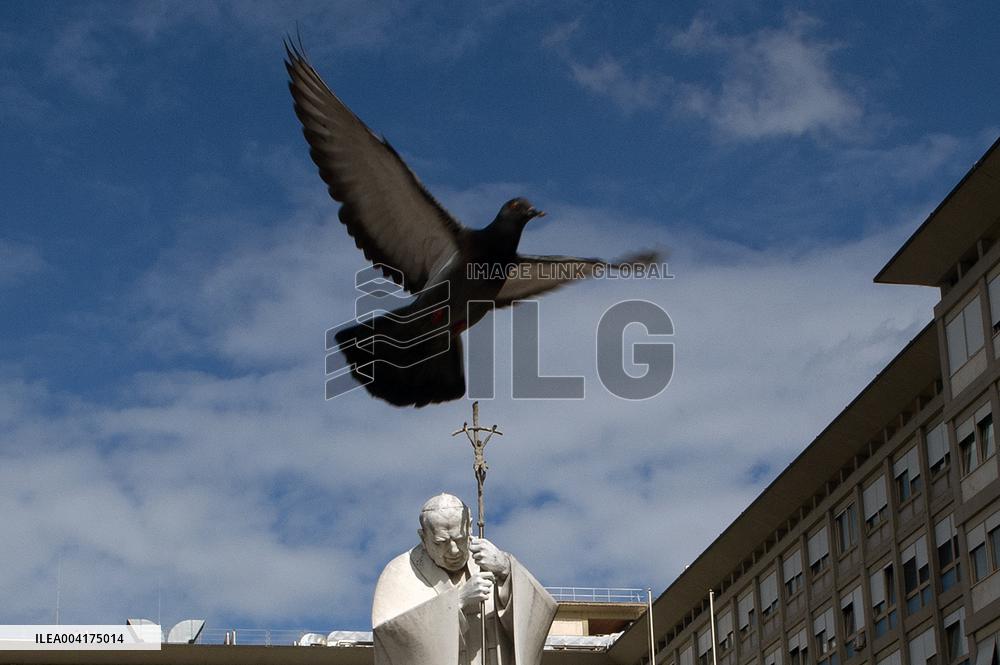 People Pray For Pope Francis at Gemelli Hospital - Rome