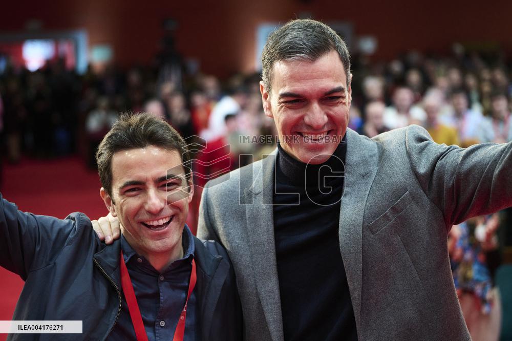 Pedro Sanchez Wraps Up PSOE Congress in Cantabria - Spain