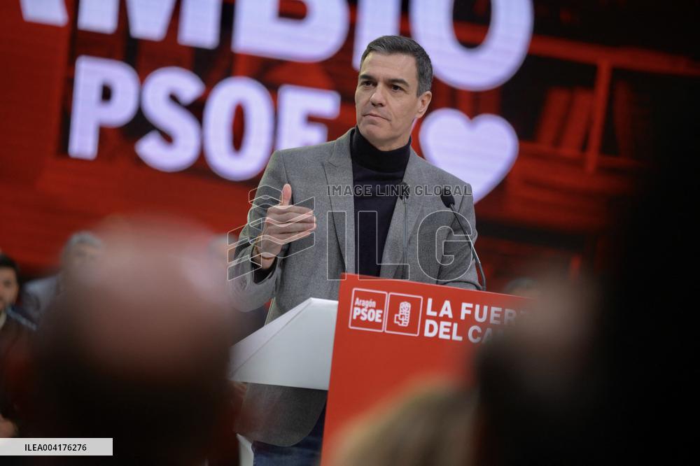 Pedro Sanchez Wraps Up PSOE Congress in Cantabria - Spain