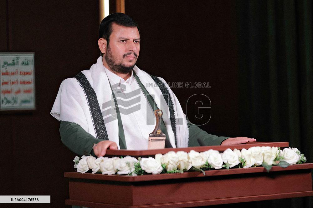 Houthi Leader Announced a Ban on US Ships in The Red Sea - Yemen