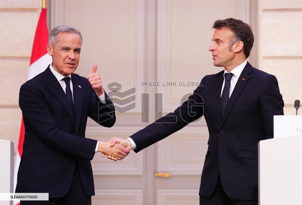 President Macron Meets With Canadian PM Carney - Paris