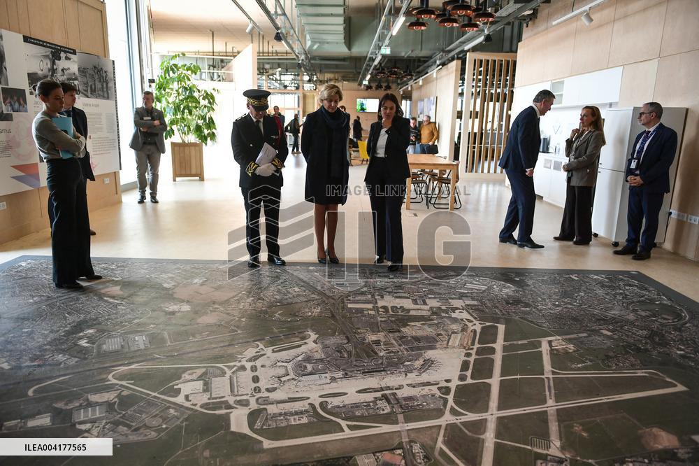 Nathalie Delattre visits Paris-Orly Environment and Territories Centre in Paris FA