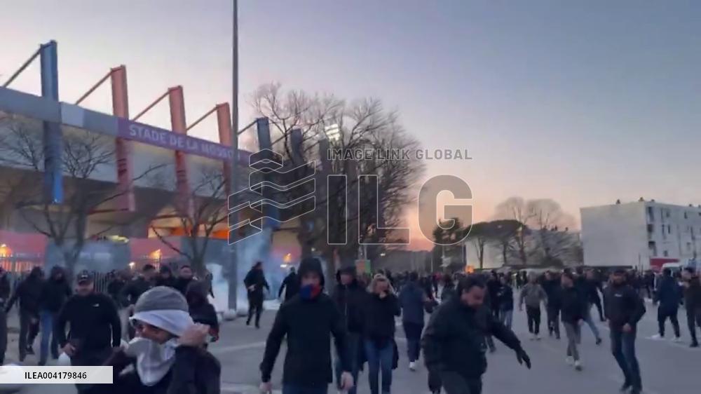 France: Football Match Suspended After Flares Thrown Onto Pitch in Montpellier 2