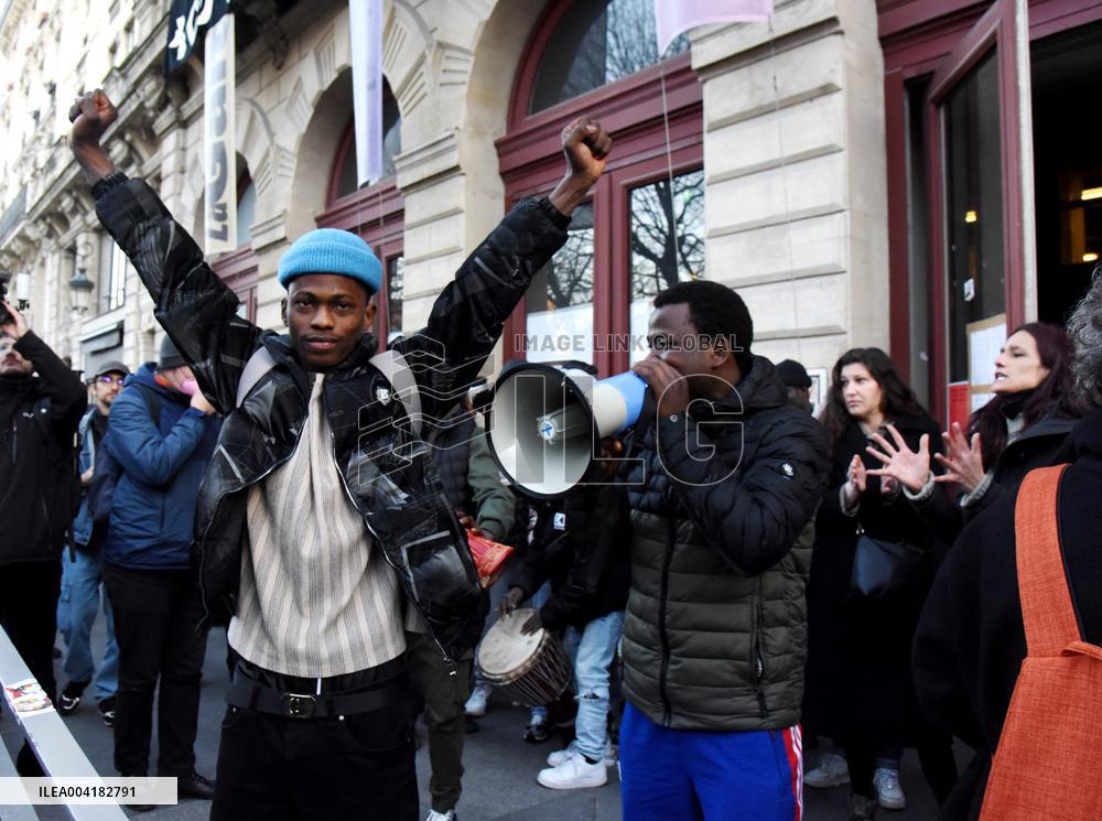 Demonstration In Front Of Gaite Lyrique - Paris