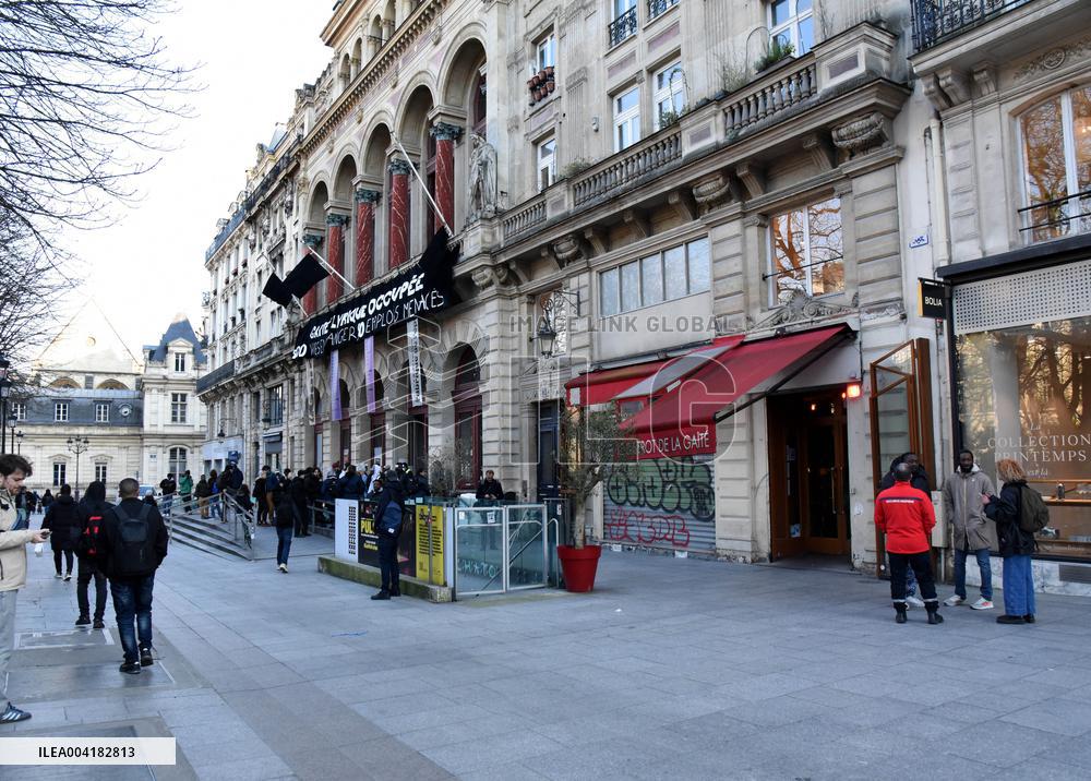 Demonstration In Front Of Gaite Lyrique - Paris