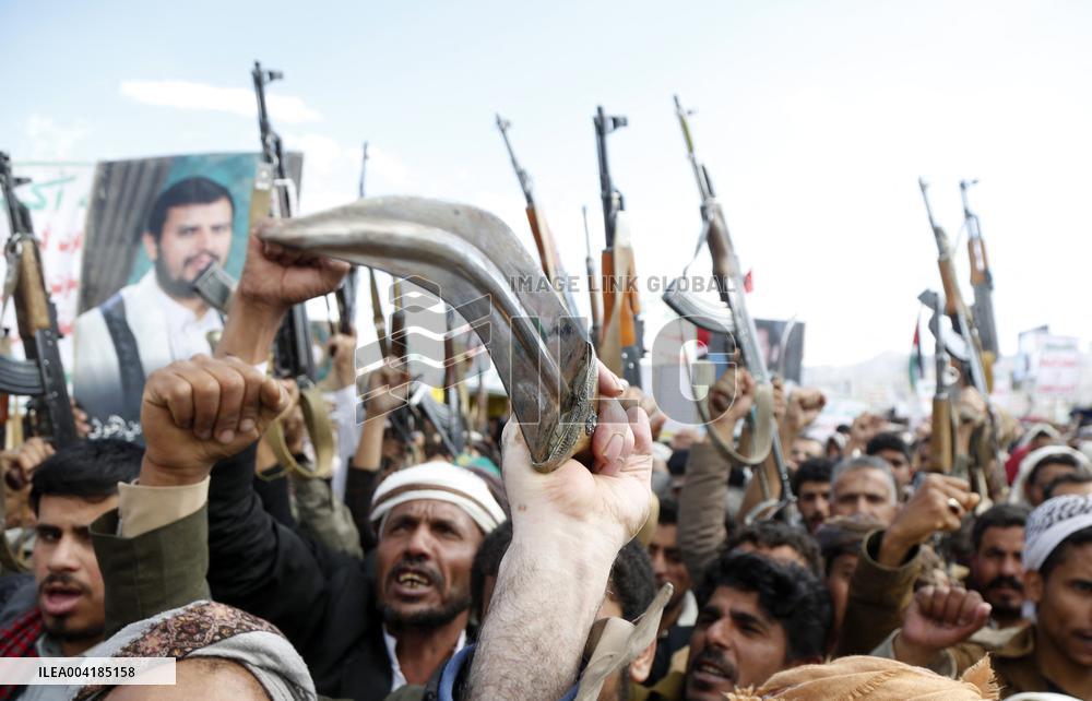 Rally Against US Airstrikes in Northern Yemen