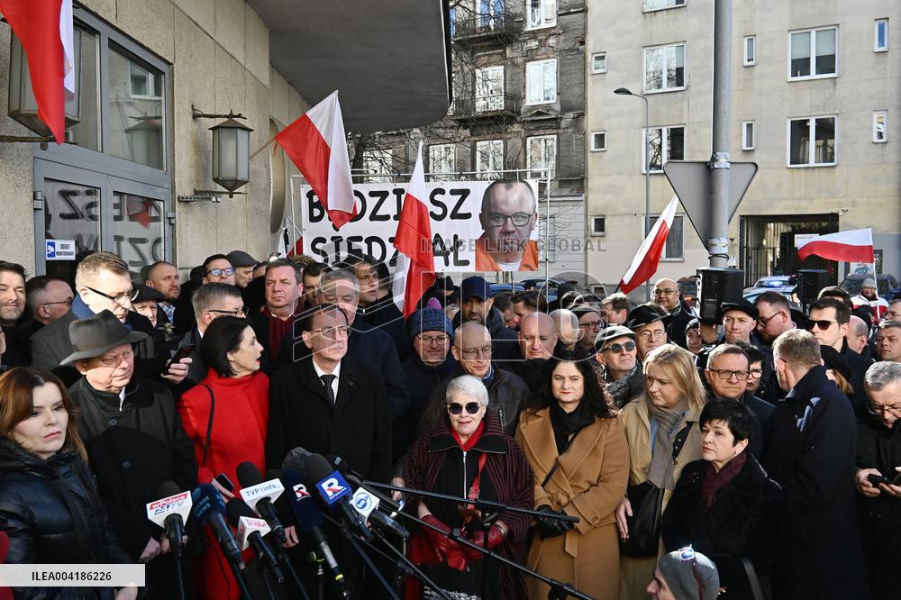 Poland’s PiS Party Protests In Warsaw