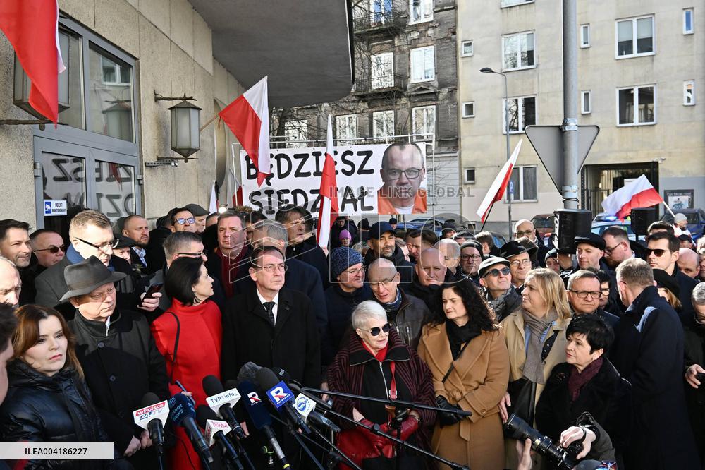 Poland’s PiS Party Protests In Warsaw