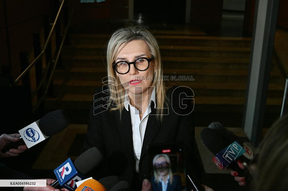 Public prosecutor Ewa Wrzosek Press Conference - Warsaw