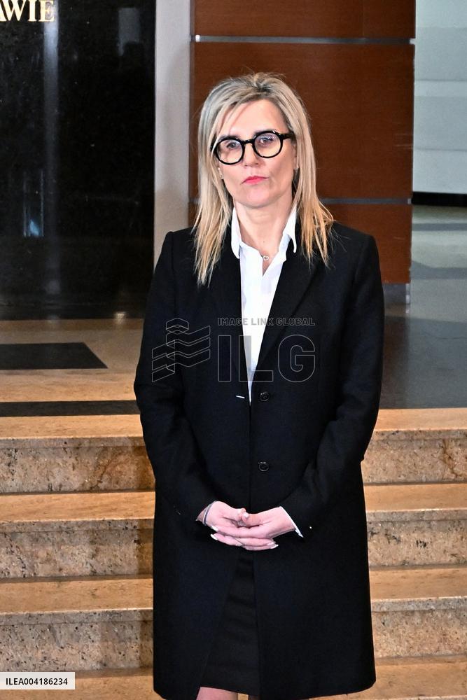 Public prosecutor Ewa Wrzosek Press Conference - Warsaw