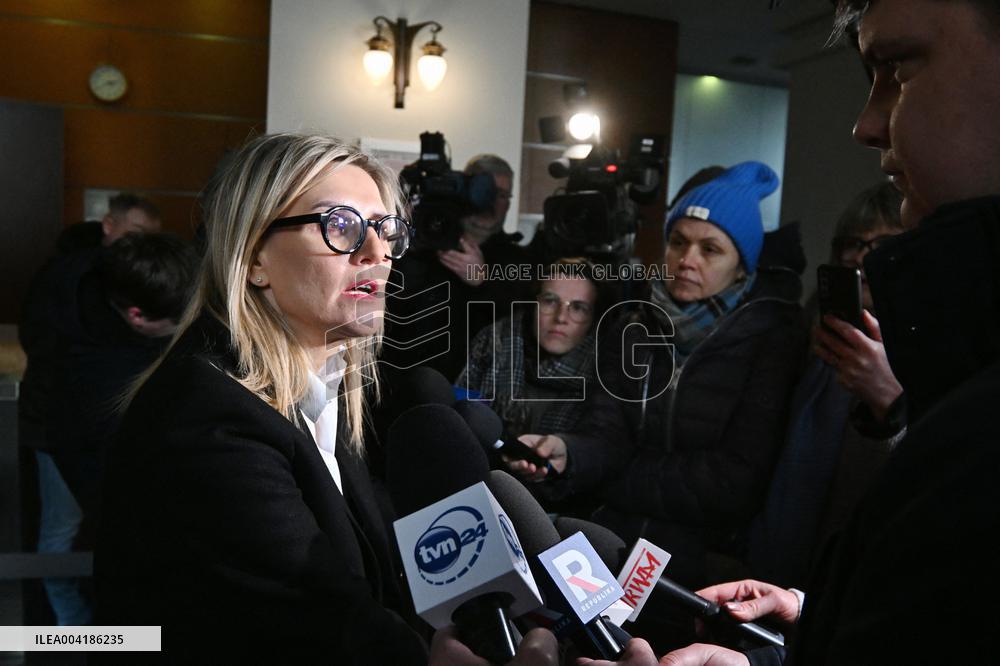 Public prosecutor Ewa Wrzosek Press Conference - Warsaw