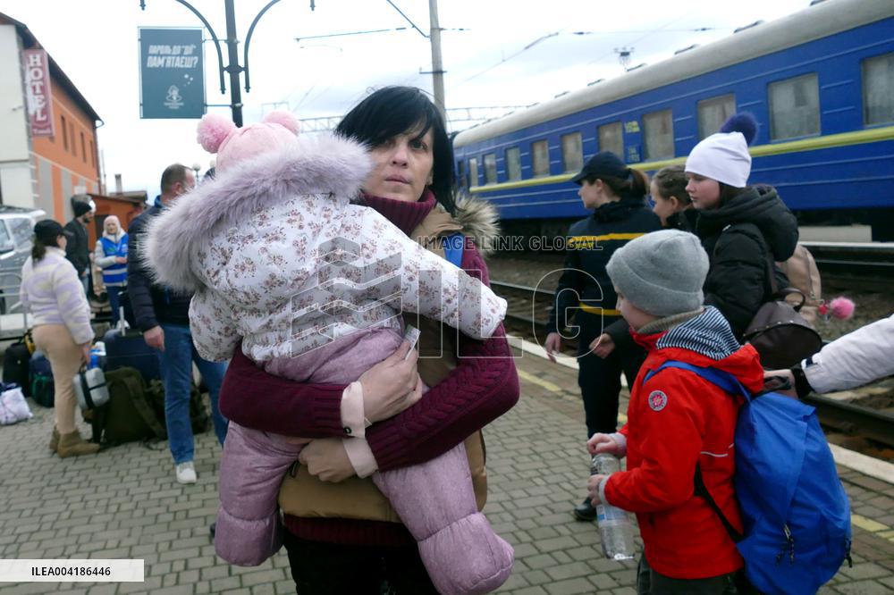 Another evacuation train arrives in Zakarpattia