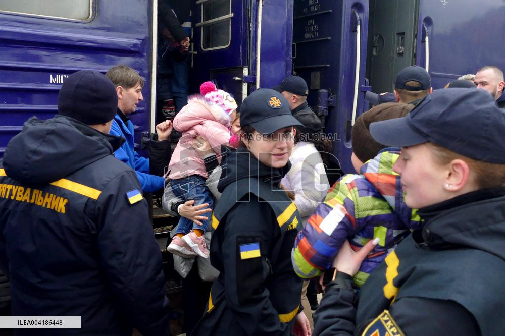 Another evacuation train arrives in Zakarpattia