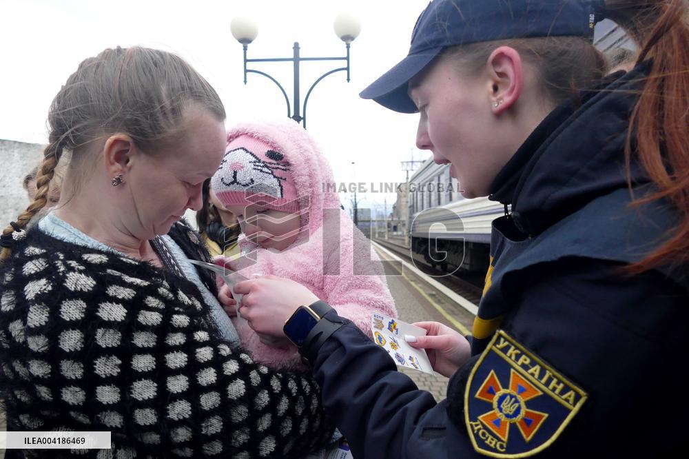 Another evacuation train arrives in Zakarpattia