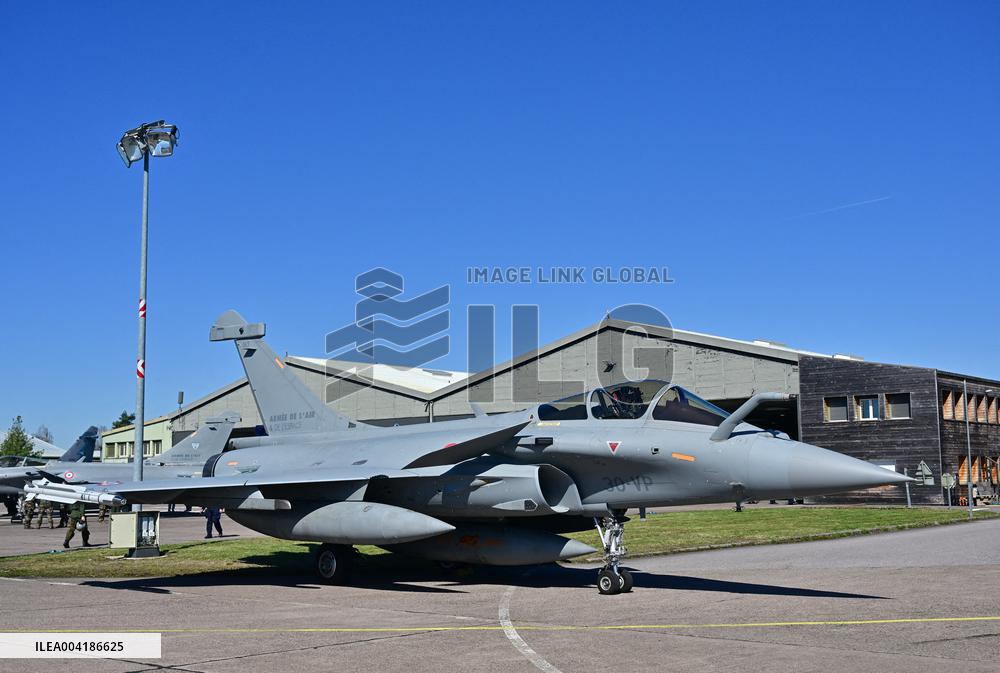 President Macron Visits Luxeuil-les-Bains Air Base