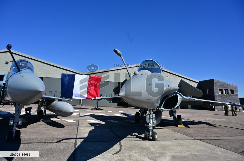 President Macron Visits Luxeuil-les-Bains Air Base