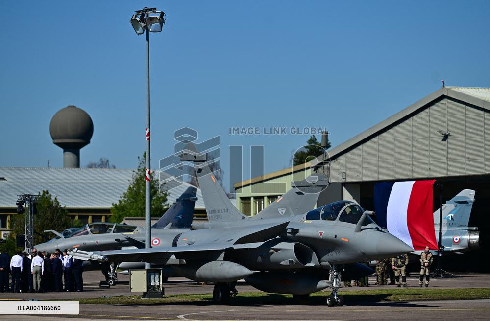 President Macron Visits Luxeuil-les-Bains Air Base