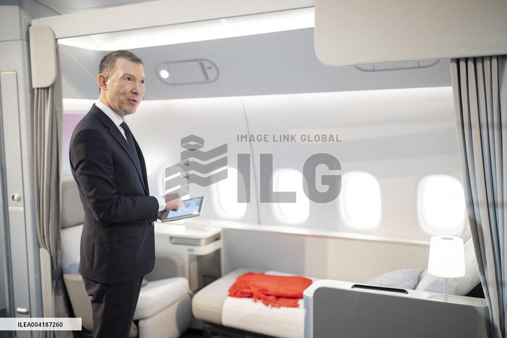 Official presentation of Air France s new La Premiere cabin - Paris