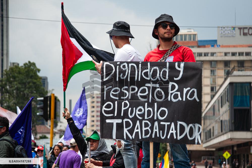 Demonstrations in Support of Colombian President Reforms