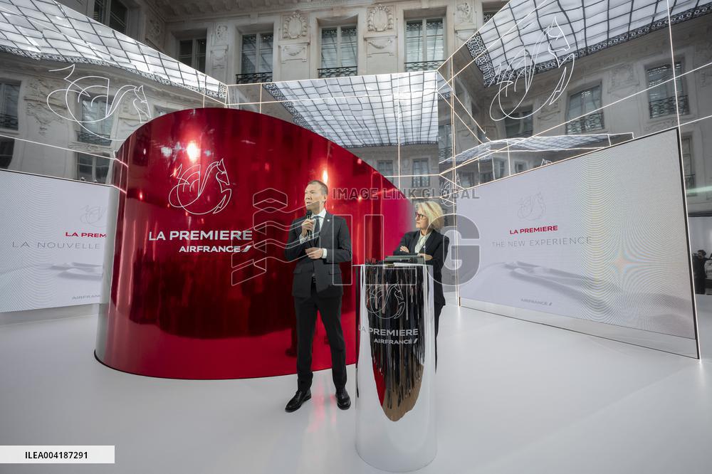 Official presentation of Air France s new La Premiere cabin - Paris