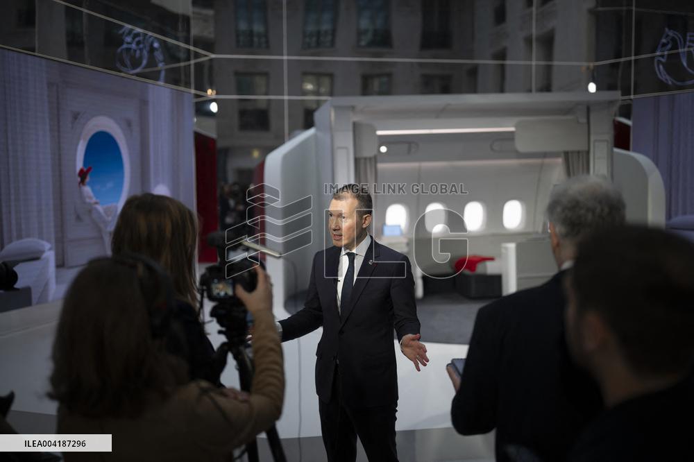 Official presentation of Air France s new La Premiere cabin - Paris