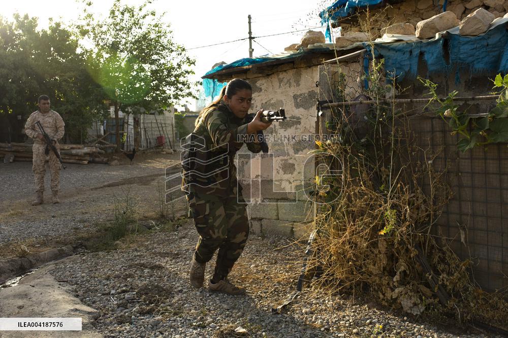 Peshmerga Recruits Of The Democratic Party of Iranian Kurdistan - Erbil