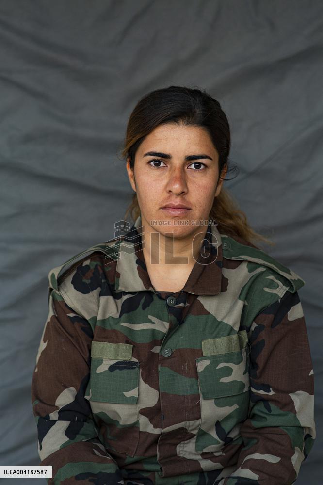Peshmerga Recruits Of The Democratic Party of Iranian Kurdistan - Erbil