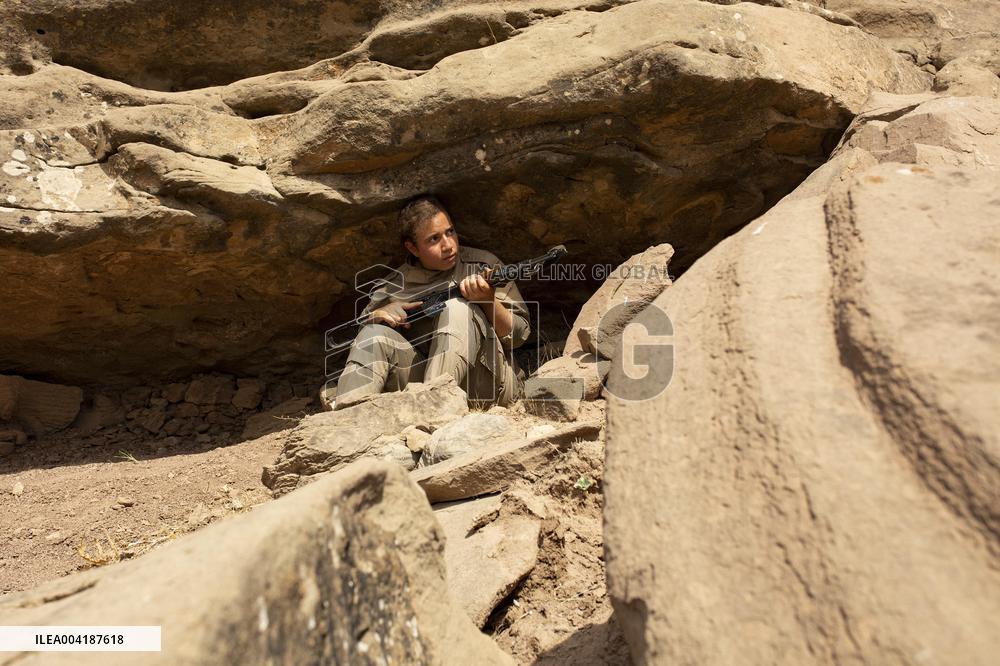 Peshmerga Recruits Of The Democratic Party of Iranian Kurdistan - Erbil