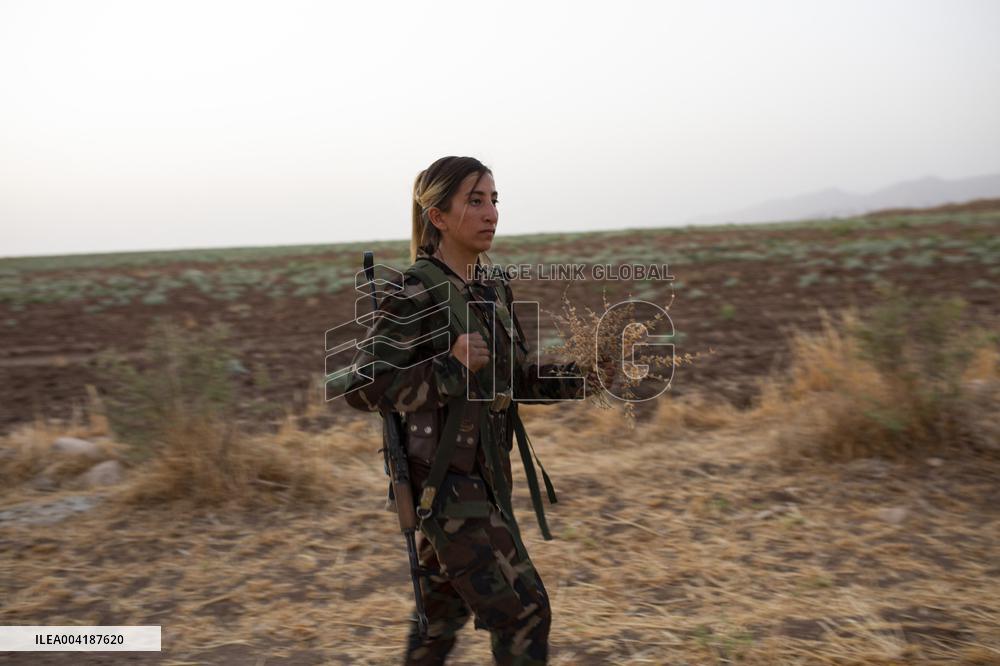 Peshmerga Recruits Of The Democratic Party of Iranian Kurdistan - Erbil