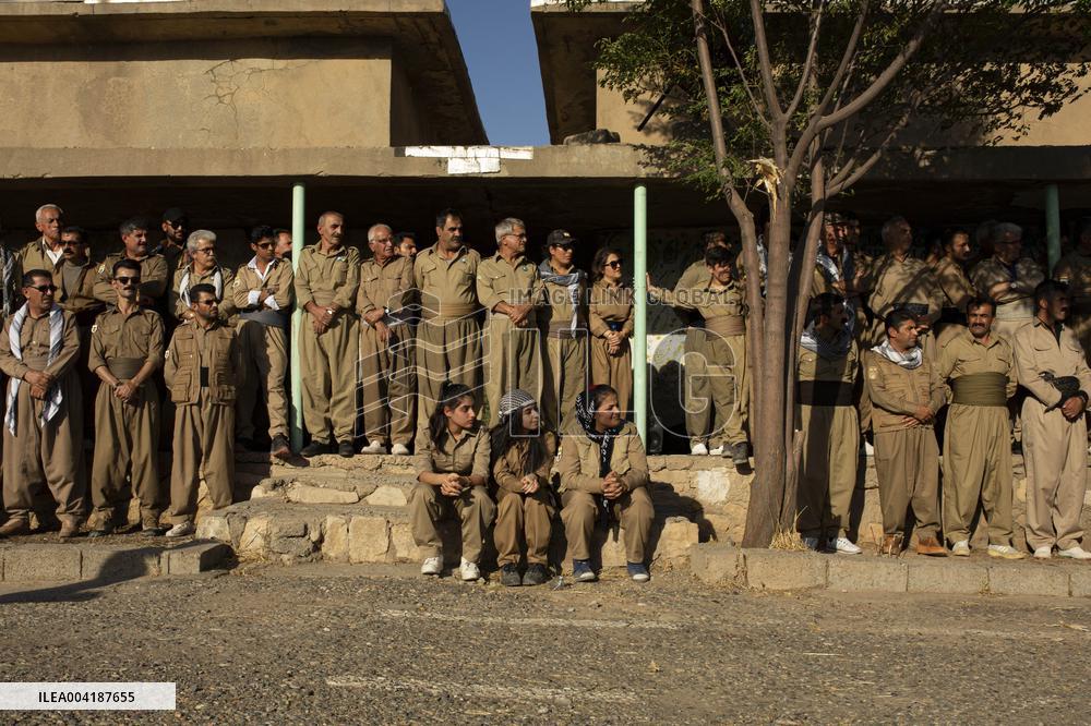 Peshmerga Recruits Of The Democratic Party of Iranian Kurdistan - Erbil