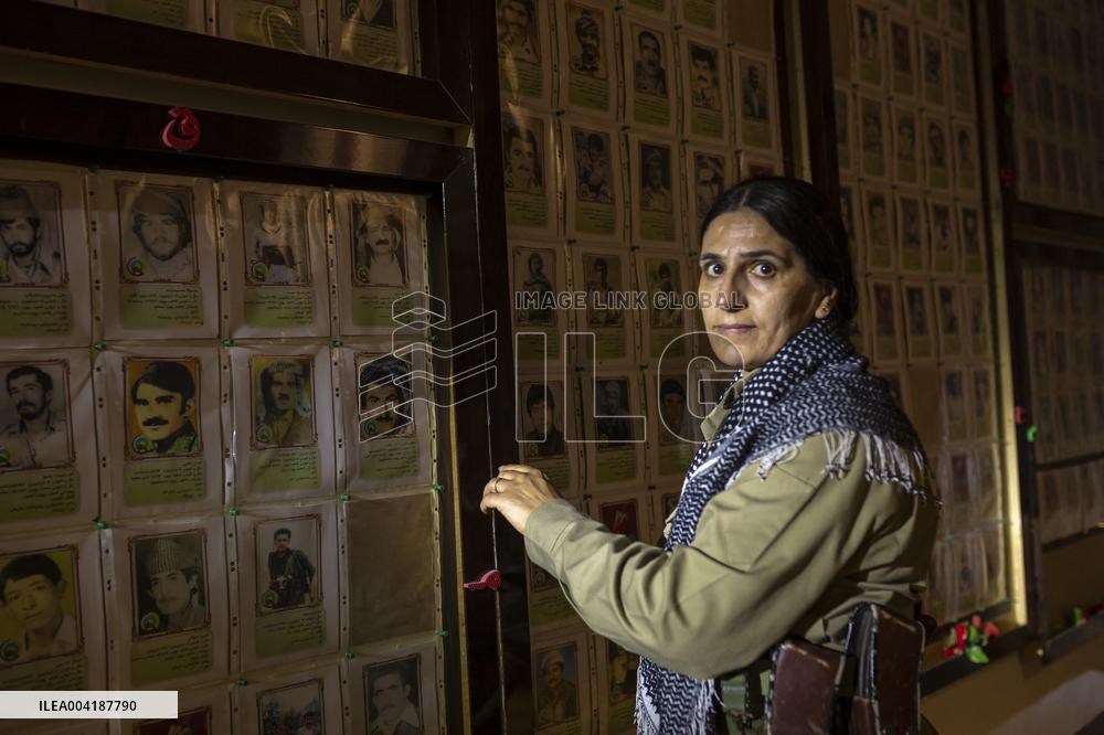 Female Peshmerga Fighters In The Mountains - Iraq