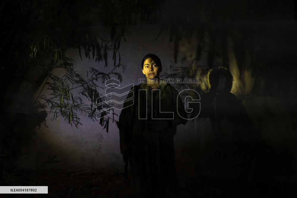 Female Peshmerga Fighters In The Mountains - Iraq