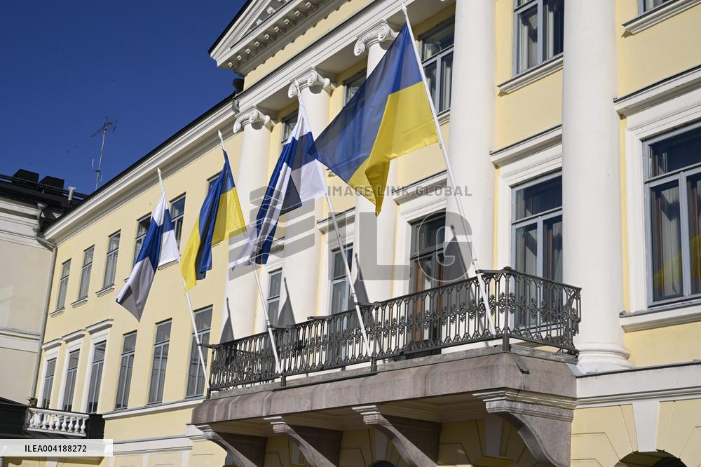 Ukrainian President Volodymyr Zelensky in Finland