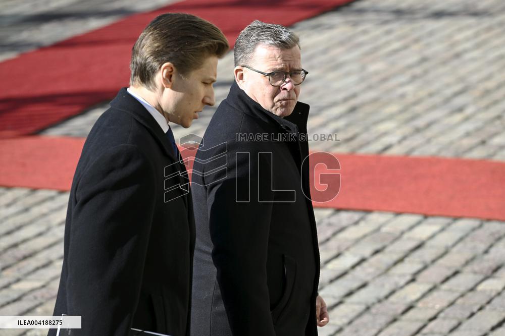 Ukrainian President Volodymyr Zelensky in Finland