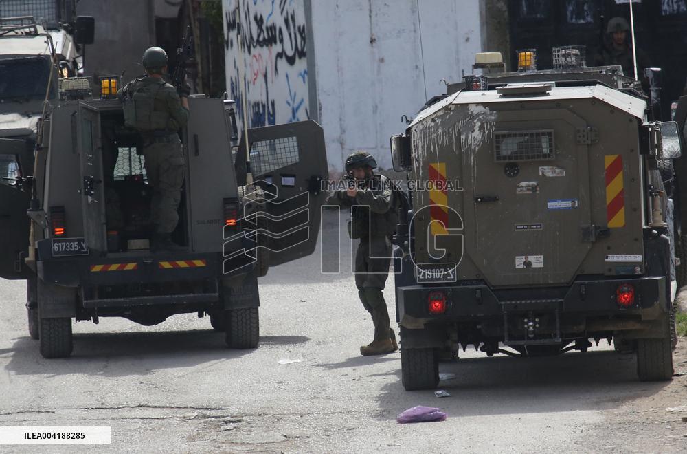 Israeli Military Operation In Askar Al-Jadid Camp