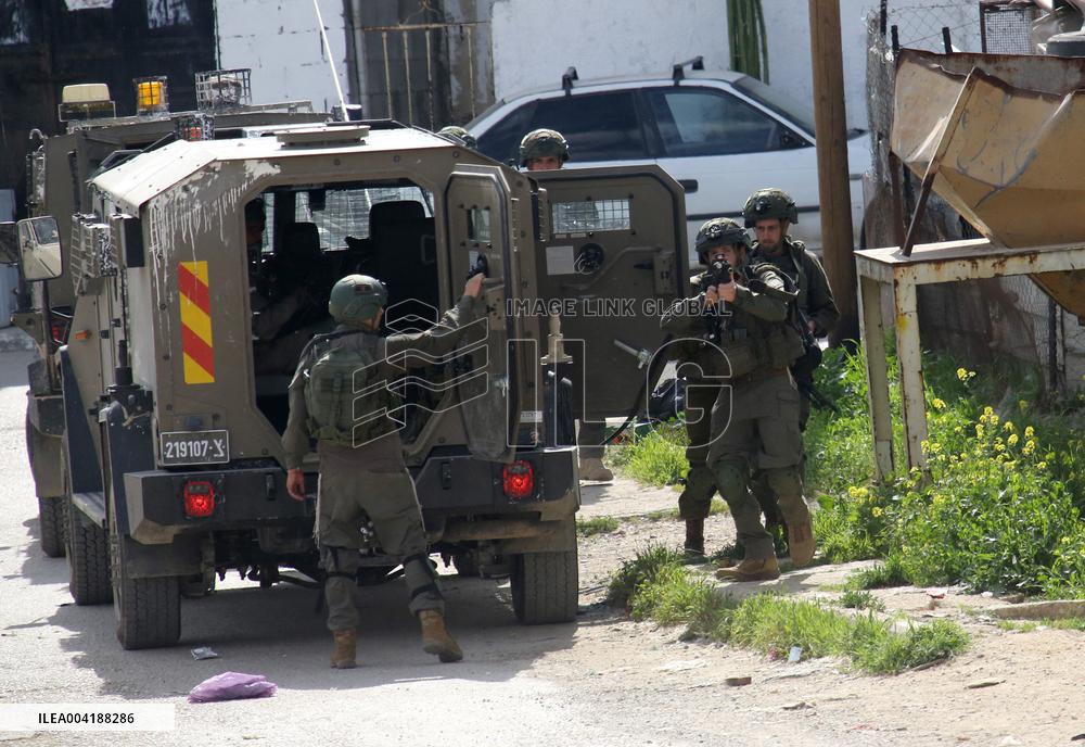 Israeli Military Operation In Askar Al-Jadid Camp