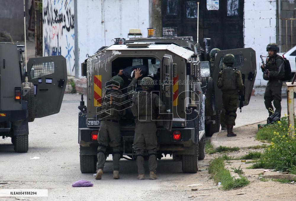 Israeli Military Operation In Askar Al-Jadid Camp