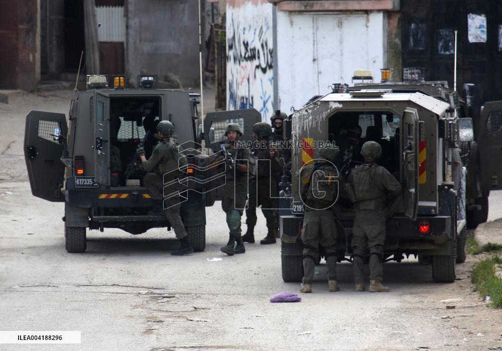 Israeli Military Operation In Askar Al-Jadid Camp