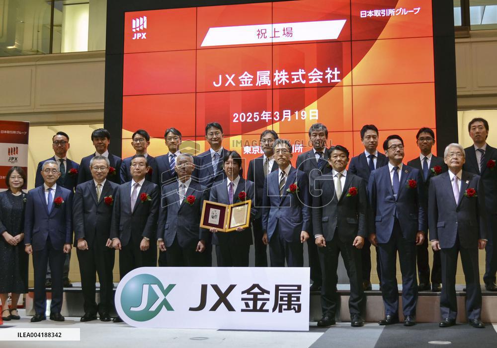 JX Advanced Metals TSE debut