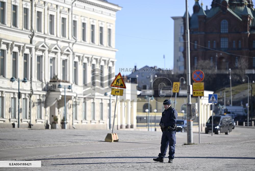 Ukrainian President Volodymyr Zelensky in Finland