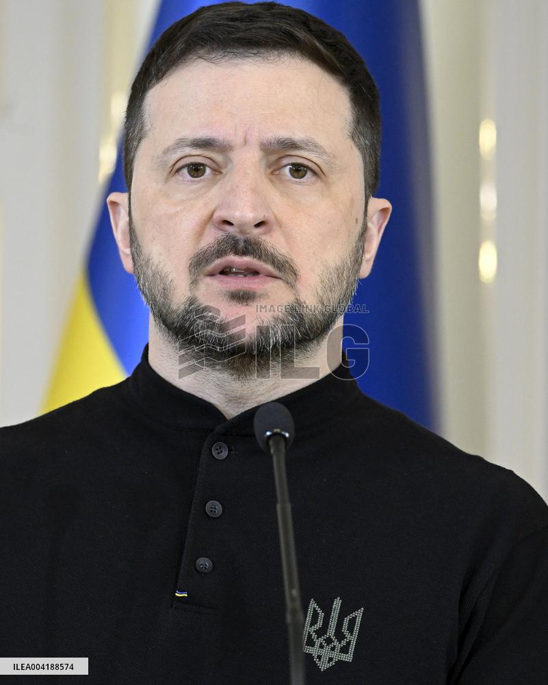 Ukraine's President Volodymyr Zelensky in Finland