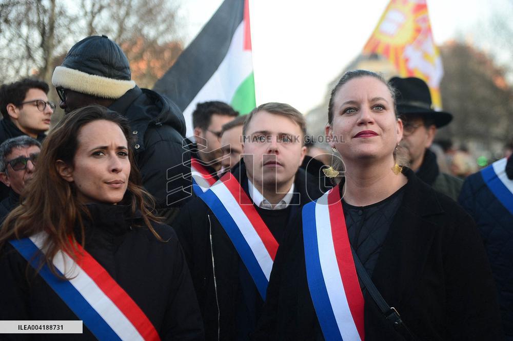 Rally in Support of The People of Gaza - Paris