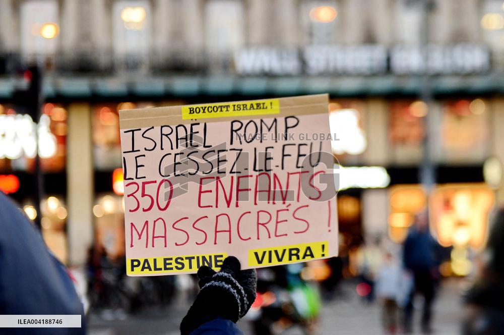 Rally in Support of The People of Gaza - Paris