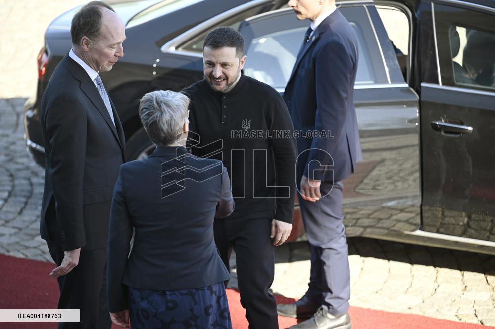 Ukrainian President Volodymyr Zelensky in Finland