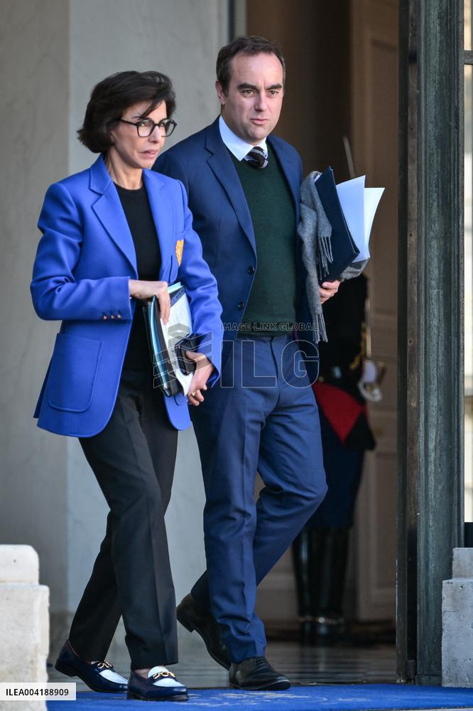 Council of Ministers at the Elysee Palace FA
